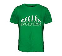 York Street papá con Cochecito Evolution of Man - Camiseta Hombre Camiseta Top - algodón, Manzana Efervescente, 100% Ringspun 100% Machine 100% algodón, Hombre, Grande