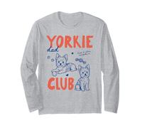 Yorkie Dad Club Yorkshire Terrier Dog Owner Dad Fathers Day Manga Larga