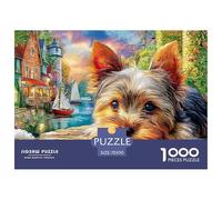 Yorkie en Village Juego De Puzzle En Familia Una Tormenta De Color Y Desafío - El Regalo Original Que Hará Inolvidable Tu Navidad, Recomendado para +14 70x50cm/1000pcs