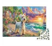 Yorkie sueños 1000 Piezas Puzzle, Arte Sueño, Estético y Desafiante, Juguete Educativo, Regalo, Decoración Hogar, Adultos y Niños