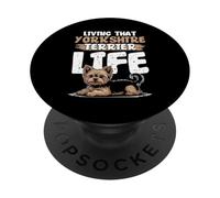 Yorkie Yorkshire Terrier Perro PopSockets PopGrip Adhesivo