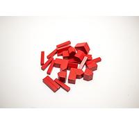 YorksGamePieces Piezas de repuesto de madera roja para colonos de Catan