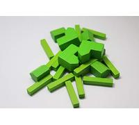 YorksGamePieces Piezas de repuesto de madera verde lima para colonos de Catan