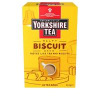 Yorkshire Tea - Malty Biscuit - Té Negro con Sabor a Galleta - Infusión de Origen Responsable - 40 Bolsitas de Té
