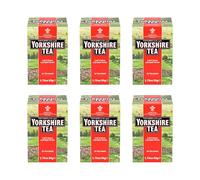 Yorkshire Tea - Mezcla De Té Negro Refrescante Y Fuerte - Preparación Adecuada, Mezclado Con Cuidado Para Consistencia Y Sabor - 6 x 20 Bolsitas De Té Etiquetadas