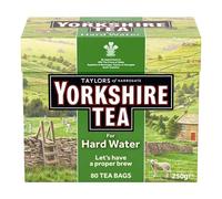 Yorkshire Tea - Té Negro - Mezcla Equilibrada para Áreas con Agua Dura, Infusión Fuerte y Refrescante - 80 Bolsitas de Té