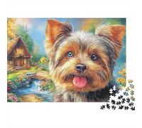 Yorkshire Terrier 1000 Piece Dog Puzzle - Juego Mental Relajante, Diversión Educativa & Decoración Hogar Premium (Actividad De Vínculo Familiar)