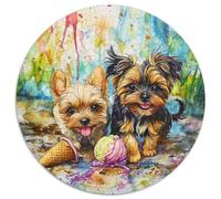 Yorkshire Terrier 1000 Piece Jigsaw Puzzle For Adults Family Challenge Toys Stress Relief Puzzle Exercise The Memory of The Brain for Men, Women, Elders, Seniors 1000pcs (67.5x67.5cm)
