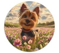 Yorkshire Terrier 1000 Pieces Jigsaw Puzzles For Adults Educational Games Stress Relieving Entertainment Cultivate The Spirit of Teamwork for Adults and Kids, Age 12 Years Up 1000pcs (67.5x67.5cm)