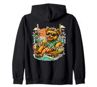 Yorkshire Terrier Bebiendo café Helado en un Columpio Divertido DIGOR Sudadera con Capucha