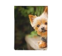 Yorkshire Terrier Bokeh Lindos Perros Pared,Funda de Cuero PU para portátil, Funda para portátil, Funda para portátil, maletín para Tableta