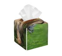 Yorkshire Terrier, césped, Perros Lindos, Lazo Rojo de Verano,Dispensador de pañuelos, Funda para Caja de pañuelos, dispensador de pañuelos