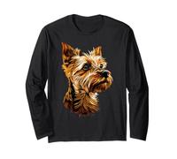 Yorkshire Terrier Diseño Amantes del Perro Lindo Yorkie Manga Larga