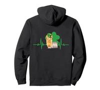 Yorkshire Terrier Dog Heartbeat Leprechaun St Patricks Day Sudadera con Capucha