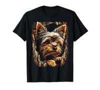 Yorkshire Terrier Dog Lover Autumn Estética Otoño Gráfico Camiseta