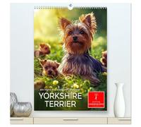 Yorkshire Terrier - ein Hund mit starkem Charakter (hochwertiger Premium Wandkalender 2026 DIN A2 hoch), Kunstdruck in Hochglanz: Kleiner Hund - aber oho, quirlig und wachsam