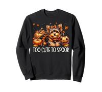 Yorkshire Terrier Graphic For Women Girls Too Cute To Spook Sudadera