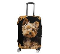Yorkshire Terrier in The Cave - Funda de equipaje aprobada por la Tsa para equipaje elástico lavable, fundas antiarañazos, fundas de equipaje de viaje, funda protectora para veliz de 19 a 30 pulgadas