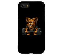Yorkshire Terrier Levantamiento de Pesas Culturista Entrenamiento Gimnasio Perro Carcasa para iPhone SE (2020) / 7/8