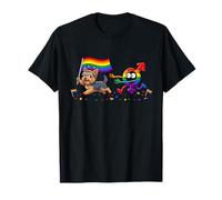 Yorkshire Terrier LGBT Arco Iris Lesbianas Orgullo Gay Mujeres Hombres Camiseta