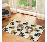 Yorkshire Terrier Lindo Perro Yorkie Mascota,Tapete Impermeable para Comida de Mascotas, manteles Individuales para Comida y Agua para Perros y Gatos, tapetes de Cuero sintético para Comida.,40x60cm