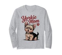 Yorkshire Terrier Mama tee Mujer Yorkie Dog Mom Owner Gifts Manga Larga