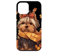 Yorkshire Terrier Otoño Perro Hojas de Otoño Acción Carcasa para iPhone 12 Mini