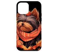 Yorkshire Terrier Otoño Perro Hojas de Otoño Acción Carcasa para iPhone 12 Mini