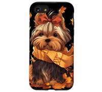 Yorkshire Terrier Otoño Perro Hojas de Otoño Acción Carcasa para iPhone SE (2020) / 7/8