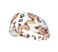 Yorkshire Terrier, Perro Sonriente,Banda Deportiva para el Sudor Unisex, Multiusos, elástica para el Pelo