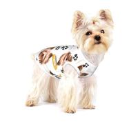 Yorkshire Terrier, Perro Sonriente,Camiseta de algodón sin Mangas para Mascotas, Chaleco Transpirable, Suave y elástico para Cachorros,L