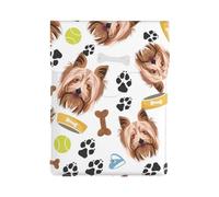 Yorkshire Terrier, Perro Sonriente,Funda de Cuero PU para portátil, Funda para portátil, Funda para portátil, maletín para Tableta