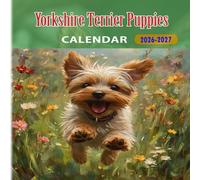 Yorkshire Terrier Puppies Calendar 2026-2027: 18 Month Planner To Keep You On Track from Sep 2026 to Dec 2027,Square 8.5 x 8.5 Inches Gift For Organizing & Planning