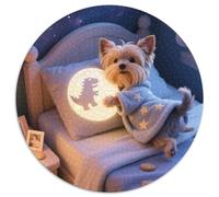 Yorkshire Terrier Puppy 1000 Piece Jigsaw Puzzle For Adults Challenging Game Stress Relief Puzzle Cultivate The Spirit of Teamwork for Family Decorations 1000pcs (67.5x67.5cm)