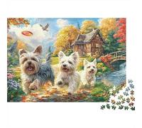 Yorkshire Terrier Puzle 1000 Piezas - Reto para Mentes Inquietas, Encaje Preciso, Decoración, 38x26cm/1000pcs