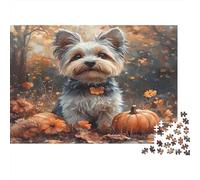 Yorkshire Terrier Puzzle 1000 Piezas,Multicolor Inteligencia Rompecabezas, Regalo para Adolescentes Y Adulto para Amantes O Amigos Rompecabezas Imposable 1000pcs (75x50cm)