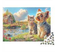 Yorkshire Terrier Puzzle - 500 Piece Dog Reto Mental Relajante & Decoración Hogar Premium (Pasatiempo Gratificante, 12+ Años)
