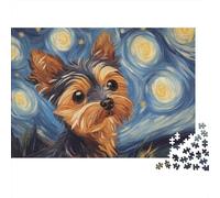 Yorkshire Terrier Puzzle De 1000, Regalos, Juguete Educativo, Decoración del Hogar, Rompecabezas Adultos, A Partir De 14 Años 1000pcs (75x50cm)