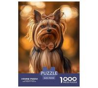 Yorkshire Terrier Rompecabezas Imposible,desafío for Adults Entretenimiento Creativo 1000 Piezas Obra De Arte De Juego De para Adultos Y Niños A Partir De 12 Años 70x50cm/1000pcs