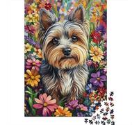 Yorkshire Terrier Rompecabezas Imposible,desafío for Adults Juego EduGatoivo 1000 Piezas Obra De Arte De Juego De para Adultos Y Niños 1000pcs (75x50cm)