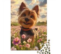 Yorkshire Terrier Rompecabezas Imposible,desafío para Adultos Entretenimiento Creativo 1000 Piezas Obra De Arte De Juego De para Adultos, Regalos A Partir De 14 Años 1000pcs (75x50cm)