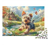 Yorkshire Terrier Rompecabezas Premium 1000 Piezas - Piezas Resistentes, Diversión Familiar, Póster Incluido, Embalaje Lujo, 70x50cm/1000pcs
