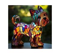 Yorkshire Terrier Shaped Table Lamp Energy Saving Led Resin Material Night Light
