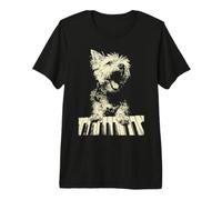 Yorkshire Terrier Tocando Piano Músico Yorkie Dog Pianist Camiseta Premium
