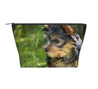 Yorkshire Terrier Verde Hierba Yorkie Perros Lindos, Bolsa de artículos de tocador Bolsa de Maquillaje Bolsa de cosméticos Bolsa de artículos de tocador de Viaje portátil