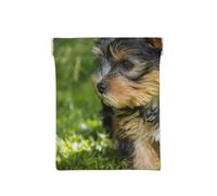Yorkshire Terrier Verde Hierba Yorkie Perros Lindos, Squeeze Top Wallet Bolsa de Almacenamiento para Mujer Monedero pequeño Bolsa de Cambio