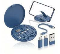 YORUNOHOSHI Kit de cable adaptador de carga multiUSB, adaptador USB C OTG, juego de conversión A y tipo C a micro USB/dispositivo iOS/macho tipo C y almacenamiento de tarjetas, transferencia de datos