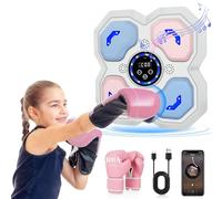 YORWHIN Music Boxing Machine - Máquina de boxeo con guantes de boxeo, montado en la pared, con Bluetooth, dispositivo de entrenamiento, almohadillas adecuadas para entrenamiento en casa para niños