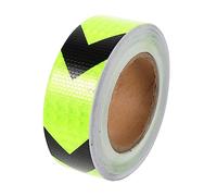 YOSADIER 1 rollo Cinta Reflectante de Advertencia Fosforescente Amarilla Cinta Adhesiva de Seguridad para Señalización y Balizamiento Uso Interior y Exterior Alta Visibilidad y Instalación