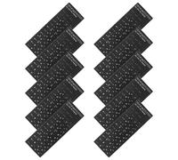 YOSADIER 10 Unidades Pegatinas para Teclado de Ordenador con Letras Bilingües Hebreas E Inglesas, Material PVC Duradero, Color Negro, Accesorio Adecuado para Oficina y Escuela